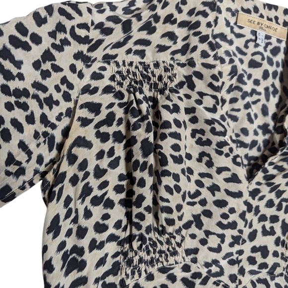 See by Chloé silk Leopard blouse - Picture 7 of 8